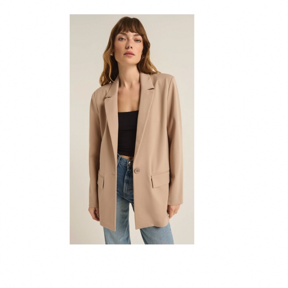 Z SUPPLY - DO IT ALL PUTTY RELAXED BLAZER size XS